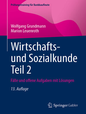 cover image of Wirtschafts- und Sozialkunde Teil 2